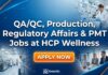 HCP Wellness Careers: Quality Assurance, Regulatory Affairs Jobs