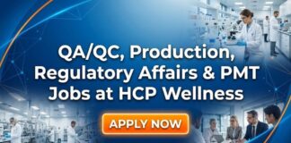 QA, QC, Regulatory & MSc Chemistry Jobs at HCP Wellness | Apply Now HCP Wellness Careers: Quality Assurance, Regulatory Affairs Jobs