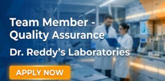 Dr. Reddy’s Careers: Quality Assurance Jobs | Apply Now