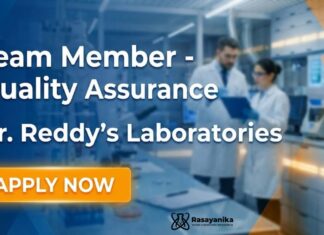 M.Sc Chemistry Jobs at Dr. Reddy’s Laboratories | Apply Now Dr. Reddy’s Careers: Quality Assurance Jobs | Apply Now