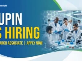 Lupin Careers: Research Associate Jobs in Pune | Msc Chemistry Graduates Apply Now