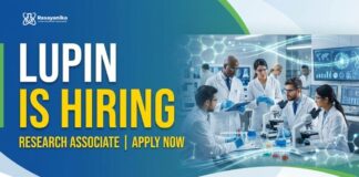 MSc Chemistry Jobs in Pune | Lupin Research Associate Roles Lupin Careers: Research Associate Jobs in Pune | Msc Chemistry Graduates Apply Now