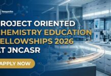 JNCASR POCE-2026 | Project Oriented Chemistry Education (POCE)-2026 With Fellowship | Applications Invited JNCASR Recruitment: POCE Research Fellowship | Apply Now