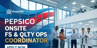 Pepsico Careers: Quality Coordinator | MSc Chemistry Jobs in Pune 