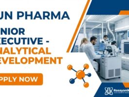 Sun Pharma Careers: Senior Executive Jobs | MSc Chemistry Graduates Apply Now