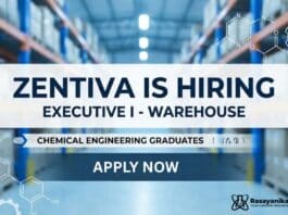 Executive Jobs in Zentiva | Chemical Engineers Apply Now
