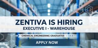 Executive Jobs in Zentiva | Chemical Engineers Apply Now