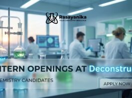 Intern Openings at Deconstruct | Chemistry Candidates Apply Now