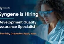 MSc Chemistry Jobs at Syngene | Apply Now Syngene Careers: Quality Assurance Specialist | MSc Chemistry Graduates Apply Now