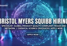 Product Quality Specialist Jobs at Bristol Myers | Apply Now Bristol Myers Careers: Chemical Engineering Jobs | Apply Now