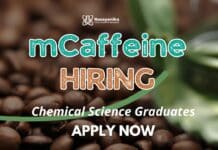 Regulatory Affairs Jobs at mCaffeine | MSc Chemistry Graduates Apply Now