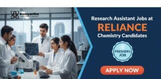 Research Assistant Jobs at Reliance | Chemistry Graduates Apply