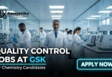 Kick start Your Chemistry Career in Quality Control at GSK Nashik Quality Control Jobs at GSK | Chemistry Candidates Apply Now