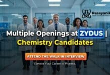 Zydus Lifesciences Walk-In Interview 2026 | Executive & OSD Jobs For Chemistry Executive Jobs at Zydus | Chemistry Candidates Apply Now