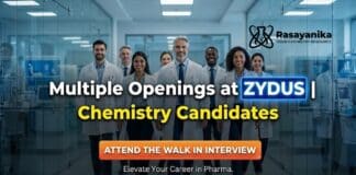 Executive Jobs at Zydus | Chemistry Candidates Apply Now