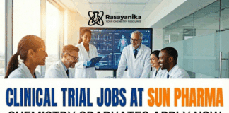 Clinical Trial Jobs at Sun Pharma | Chemistry Graduates Apply Now