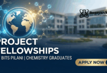 BITS Pilani Project Fellowships 2026 – Chemistry Apply for Funded Research Role Fellowships at BITS Pilani | Chemistry Graduates Apply Now