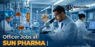 Officer Jobs at Sun Pharma | Chemistry Candidates Apply Now