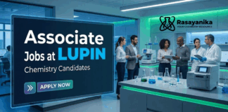 Associate Jobs at Lupin | Chemistry Candidates | Apply Now