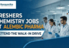 Alembic Pharmaceuticals Walk-In Interviews 2026 for Freshers – Chemistry Jobs Freshers Chemistry Jobs at Alembic Pharma | Attend the Walk-In