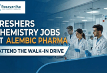 Alembic Pharmaceuticals Walk-In Interviews 2026 for Freshers – Chemistry Jobs Freshers Chemistry Jobs at Alembic Pharma | Attend the Walk-In