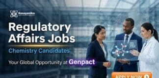 Regulatory Affairs Jobs at Genpact | Chemistry Graduates Apply