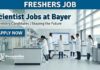 Scientist Jobs at Bayer | Chemistry Graduates Apply Now