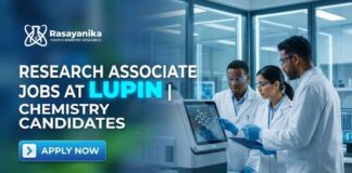 Research Associate Jobs at Lupin | Chemistry Graduates Apply