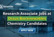 Research Associate Jobs at Ossus Biorenewables | Apply Now