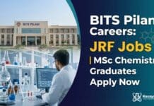 BITS Pilani Careers: JRF Jobs | Chemistry Graduates Apply Now