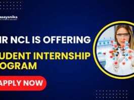 CSIR-NCL Recruitment: Government Chemistry Internship Program | Apply Now