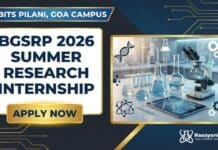 BITS Pilani Internship | Summer Research Internship | Apply Now