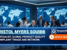 Quality Specialist Jobs at Bristol Myers Squibb | BSc Chemistry Candidates Apply Now