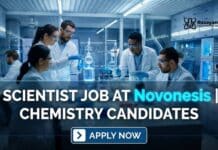 Novonesis MSc Chemistry Application Scientist Role, Apply Now Scientist Job at Novonesis | Chemistry Candidates | Apply Now