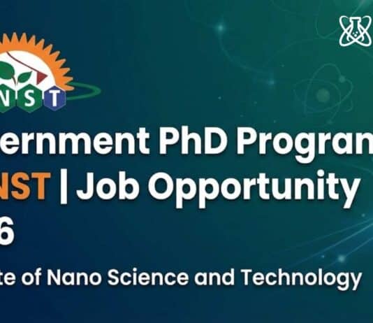 Government Opportunity at INST Mohali | PhD Admission 2026