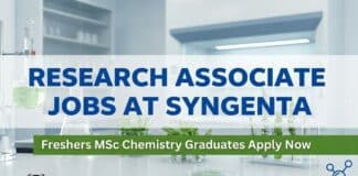 Research Associate Jobs at Syngenta | Freshers Apply Now