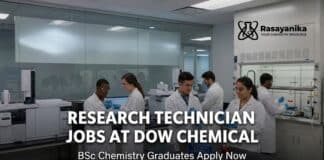 BSc Chemistry Jobs at Dow Chemical | Apply Now for R&D Roles Research Technician Jobs at Dow Chemical | BSc Chemistry Graduates Apply Now