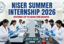 NISER NSIP 2026 | Government Chemistry Summer Internship for UG PG Students NISER Summer Internship 2026 | Chemistry Internship Government Opportunity