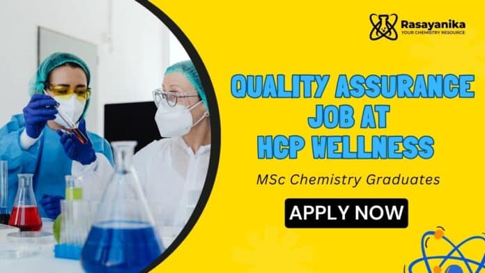 Quality Assurance Job at HCP Wellness | Apply Now Quality Assurance Job at HCP Wellness | Apply Now