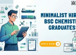 BSc Chemistry Jobs at Minimalist | Apply Now Chemistry Careers: Minimalist Hiring BSc Chemistry Graduates