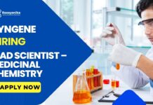 Syngene Careers: Medicinal Chemistry Scientist Job | Apply Now