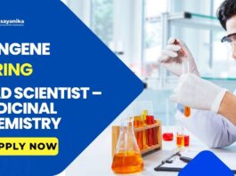 Syngene Careers: Medicinal Chemistry Scientist Job | Apply Now