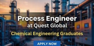 Chemical Engineering Job at Quest Global | Apply Now Quest Global Careers: Process Engineer | Chemical Engineering Graduates Apply Now