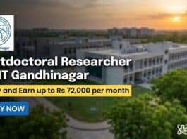 IIT Gandhinagar Recruitment: Postdoctoral Researcher | Govt Fellowship Apply Now