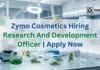 Zymo Cosmetics Hiring Research Officer | Apply Now