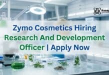 Zymo Cosmetics Hiring Research Officer | Apply Now