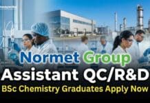 QC Jobs in Chemicals Manufacturing | Normet Group | BSc Chemistry Graduates Apply Now