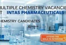 Chemistry Vacancies at Intas Pharmaceuticals – Walk-In Drive 2026 Chemistry Vacancies at Intas Pharmaceuticals | Attend The Walk-In