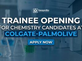 Trainee Opening at Colgate-Palmolive | Chemistry Grads | Apply