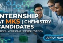 Internship at MKS | Chemistry Candidates | Apply Now